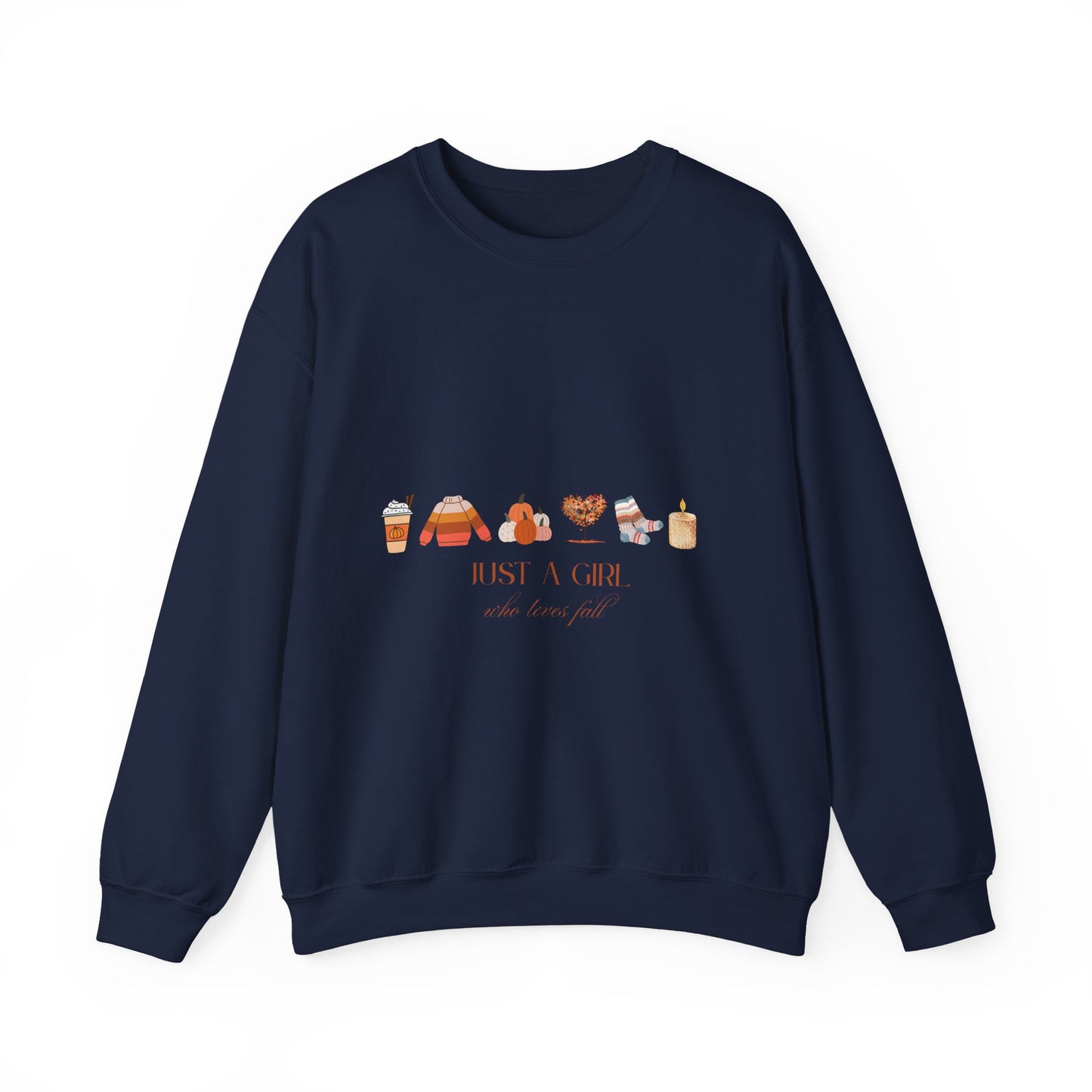 Girl Who Loves Fall sweatshirt | Autumn Leaves Cozy Season Pullover