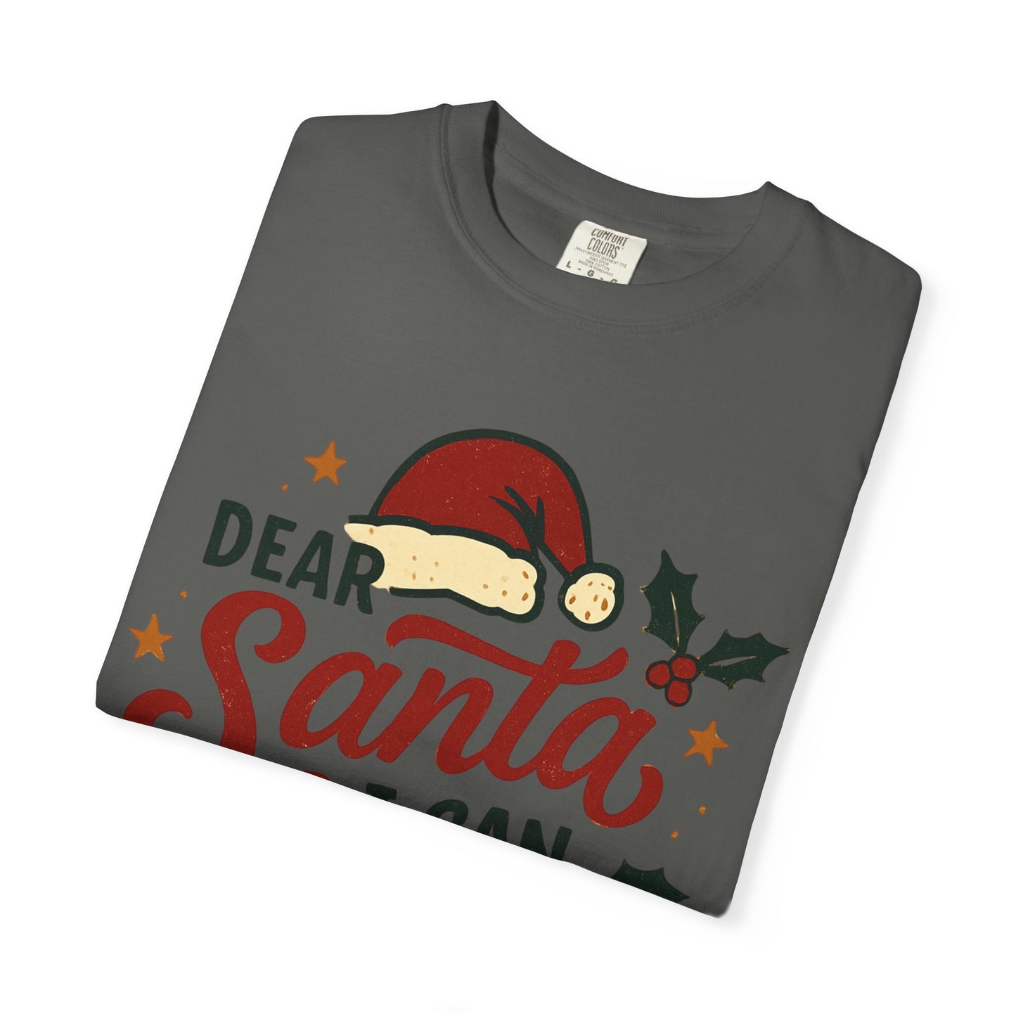 Dear Santa I Can Explain T-shirt | Christmas eggnog funny holiday tee