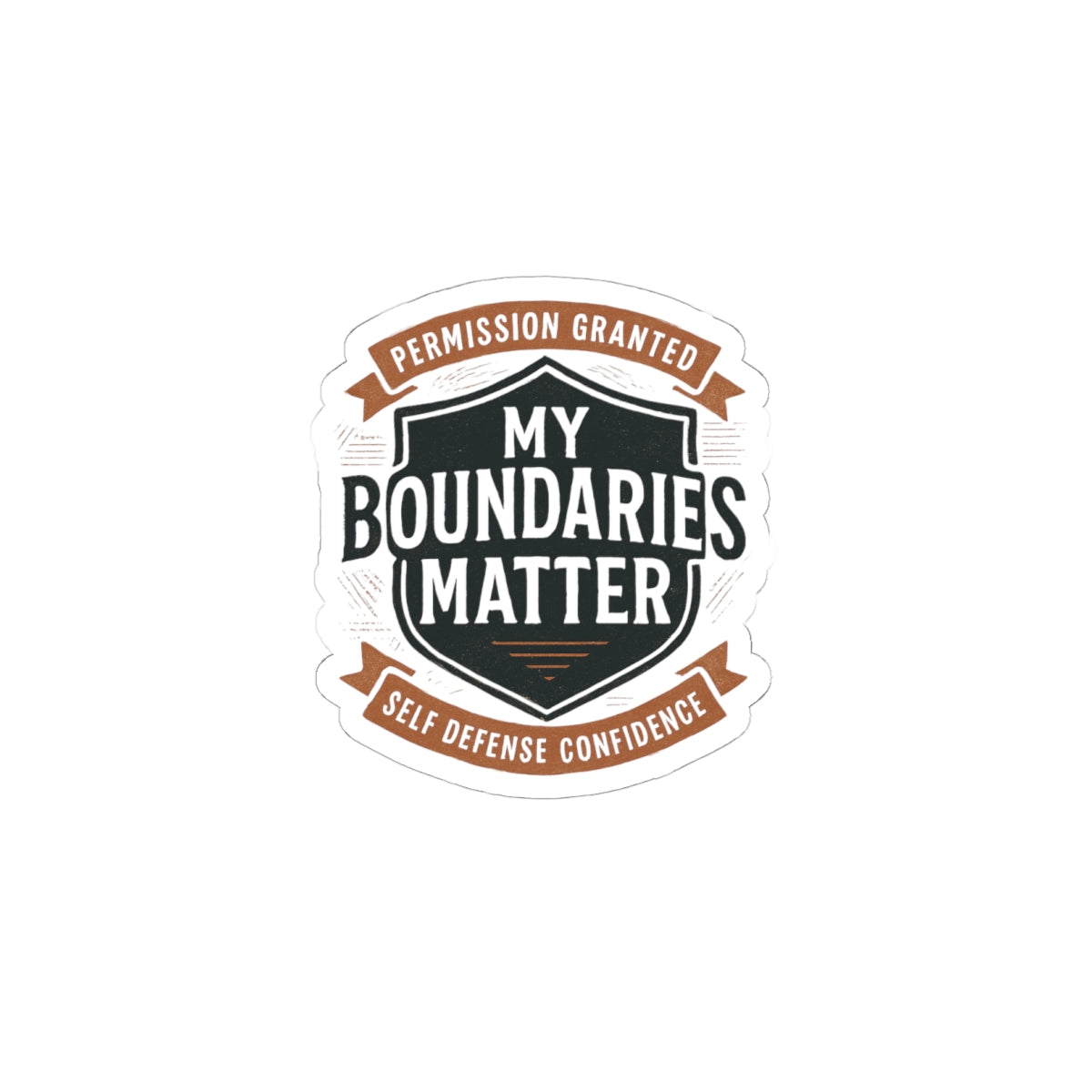 My Boundaries Matter sticker | Kiss-cut vinyl sticker, self-defense confidence