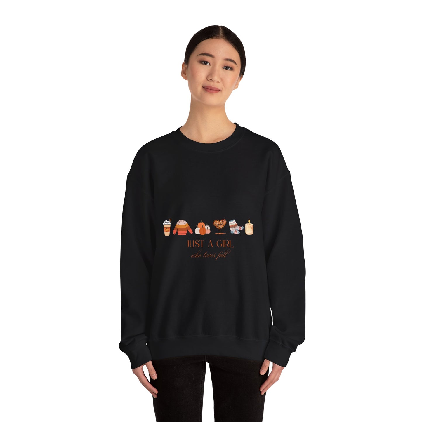 Girl Who Loves Fall sweatshirt | Autumn Leaves Cozy Season Pullover