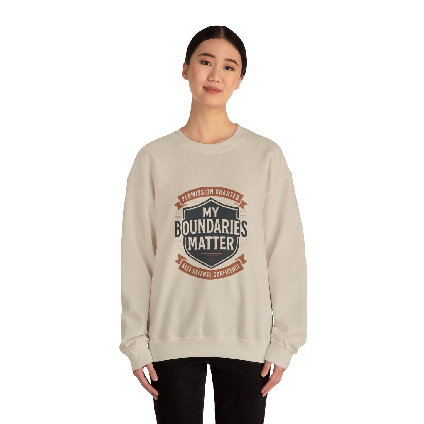 My Boundaries Matter Crewneck sweatshirt | Boundaries Matter Comfort Wear