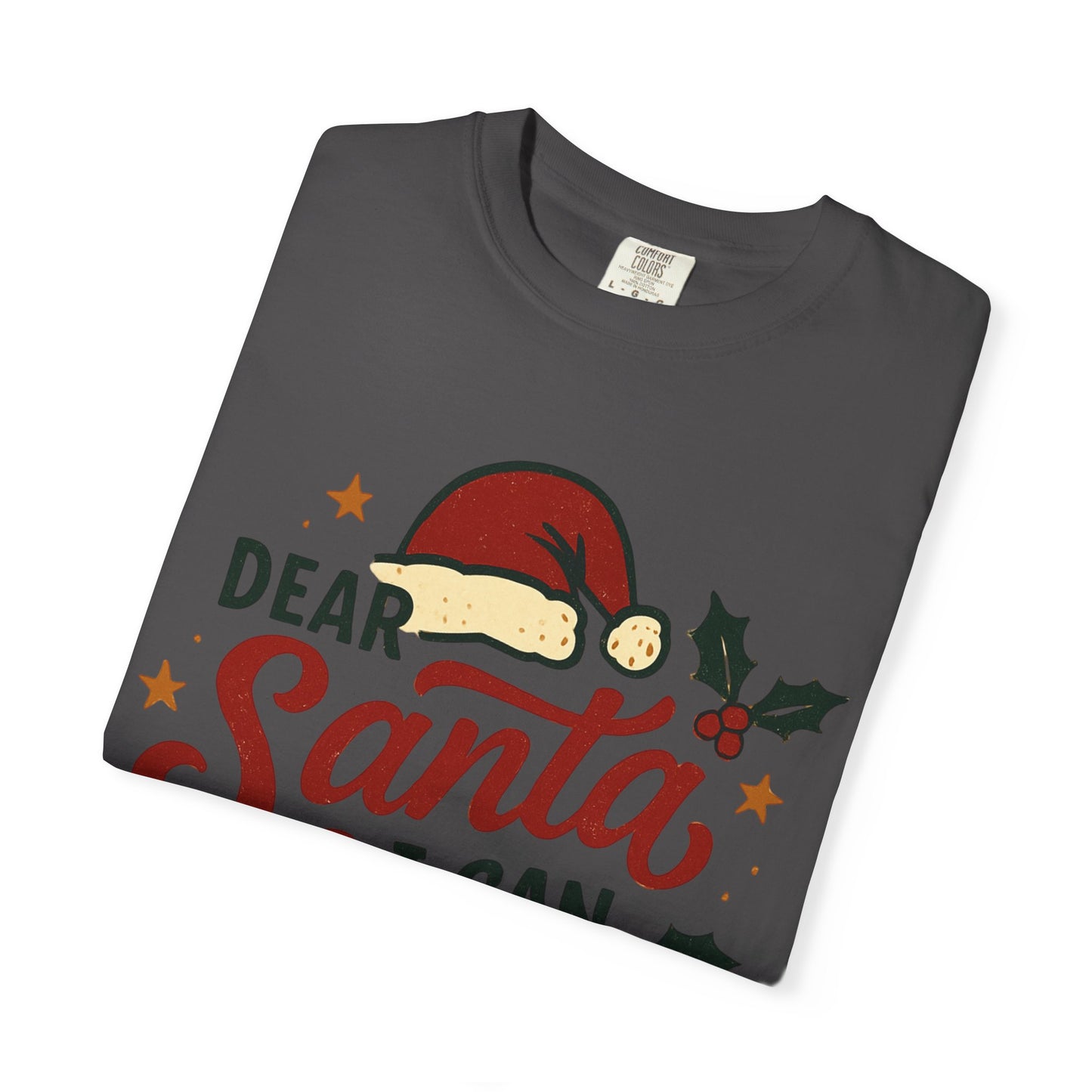 Dear Santa I Can Explain T-shirt | Christmas eggnog funny holiday tee
