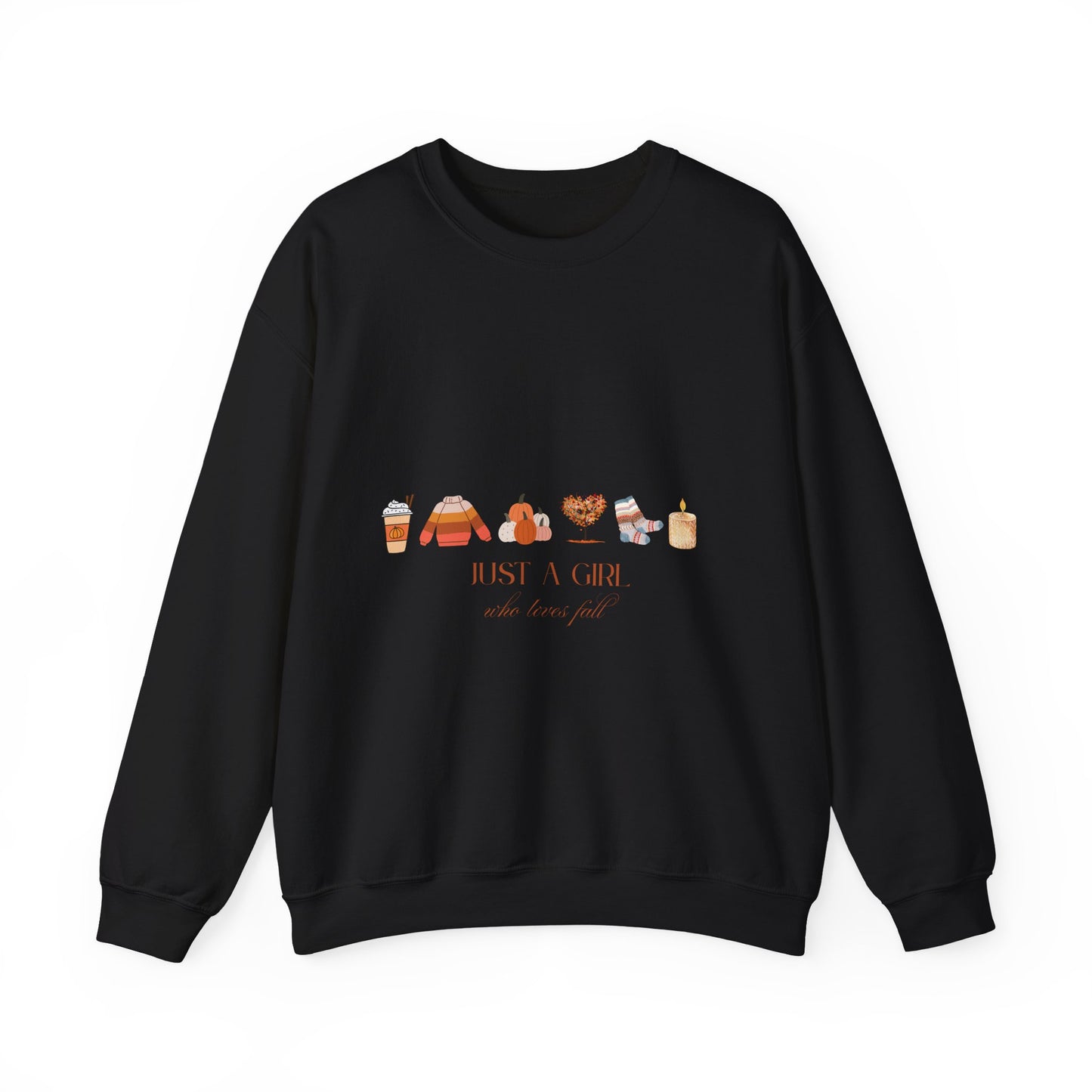 Girl Who Loves Fall sweatshirt | Autumn Leaves Cozy Season Pullover