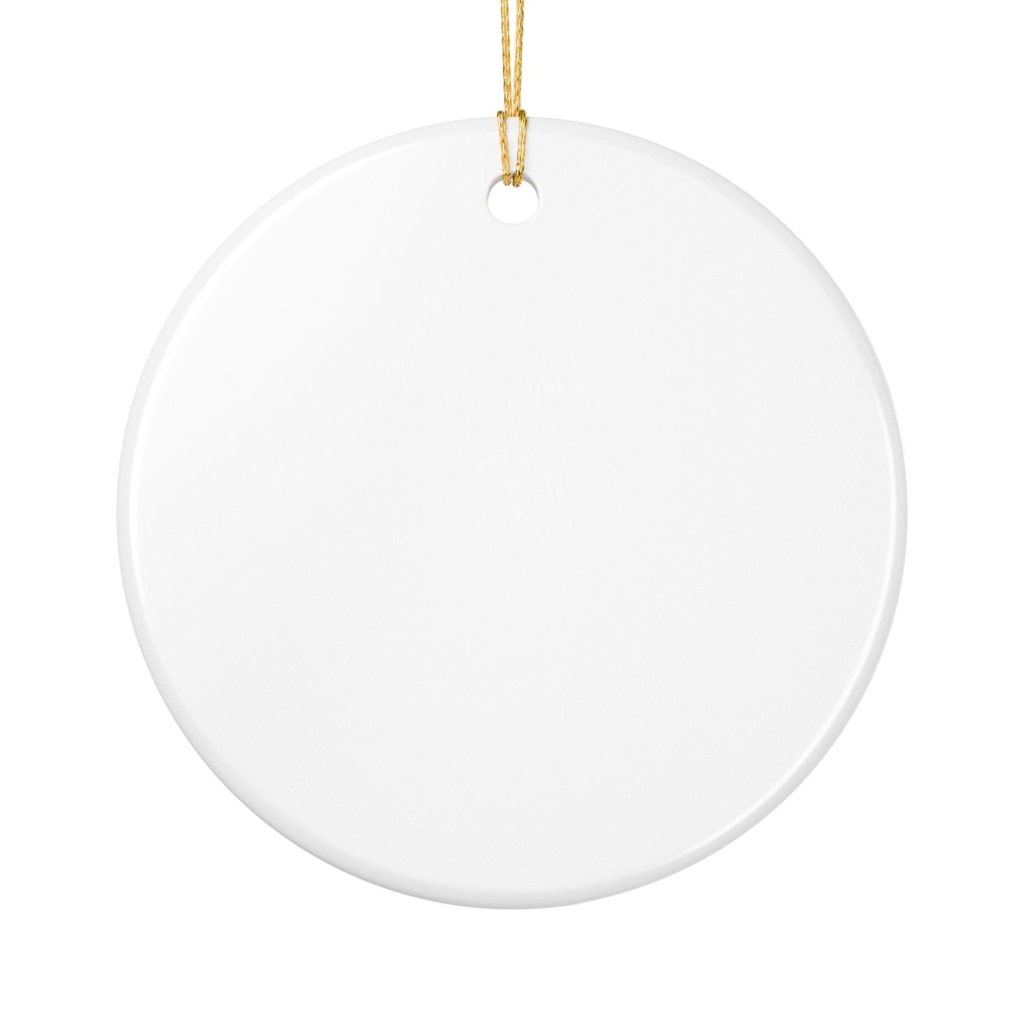 Trendy Santa Illustration Ornament | Out Here Lookin' Like A Snack ceramic ornament