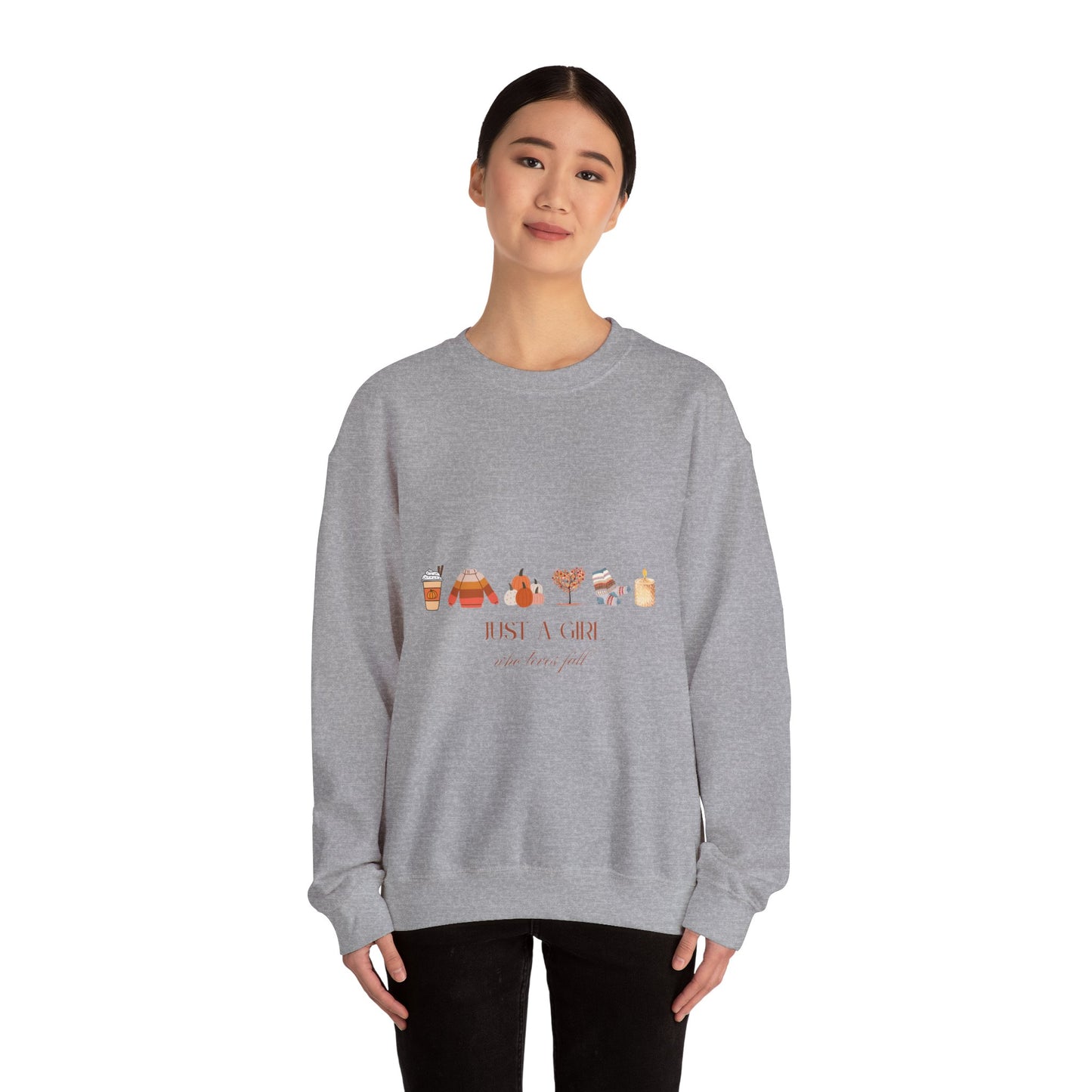 Girl Who Loves Fall sweatshirt | Autumn Leaves Cozy Season Pullover
